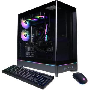 imageCyberPowerPC Gamer Supreme Gaming PC AMD Ryzen 7 9700X 38GHz Radeon RX 9060 XT 16GB 32GB DDR5 2TB PCIe 40 SSD WiFi Ready ampamp Windows 11 Home SLC9900A